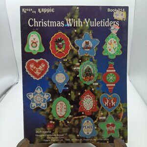 Kappie Christmas With Yuletiders Book 214 - 30 Cross-Stitch Projects - 1986